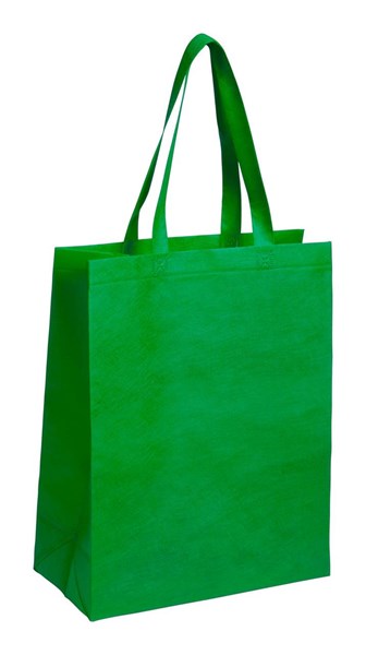 Obrázky: Zelená nákupní taška z net. textilie, stř.dlouhé uši