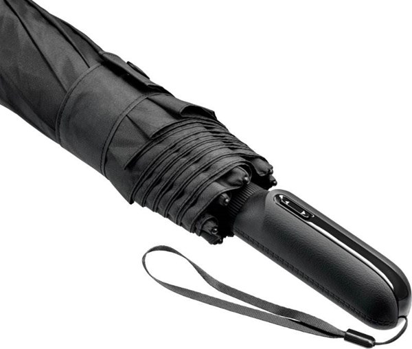 Obrázky: Černý skládací deštník s elektrickým otvír./zavír., Obrázek 6