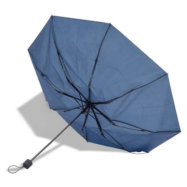 Obrázky: Modrý manuál. větru odolný skládací deštník, Obrázek 2