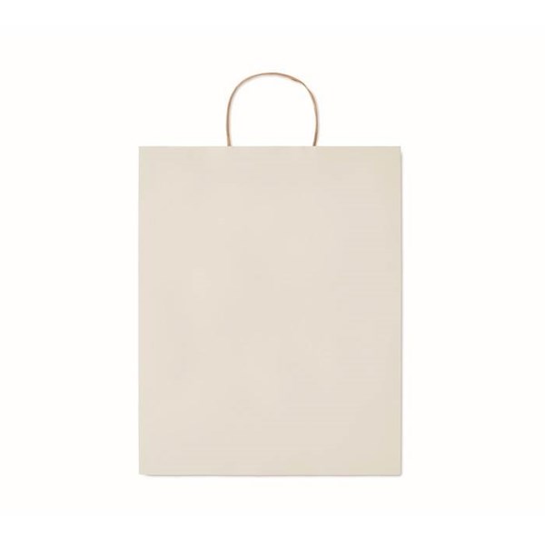 Obrázky: Papírová taška (recyklo) bílá 32x12x40cm, kroucená držadla, Obrázek 2