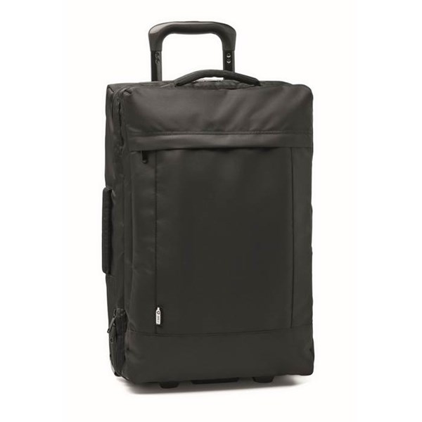 Obrázky: Černý kufr na 2 kolečkách z 600D RPED polyesteru, Obrázek 1