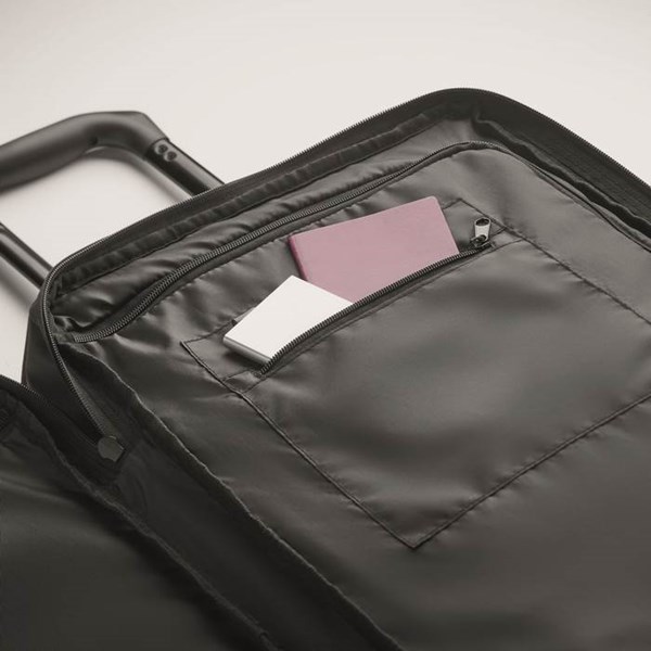 Obrázky: Černý kufr na 2 kolečkách z 600D RPED polyesteru, Obrázek 9