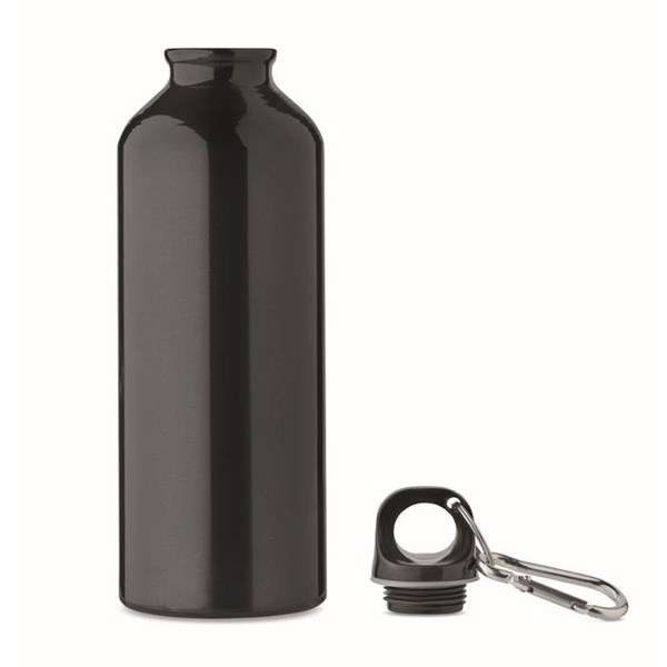 Obrázky: Černá láhev 500 ml z recyklovaného hliníku, Obrázek 2