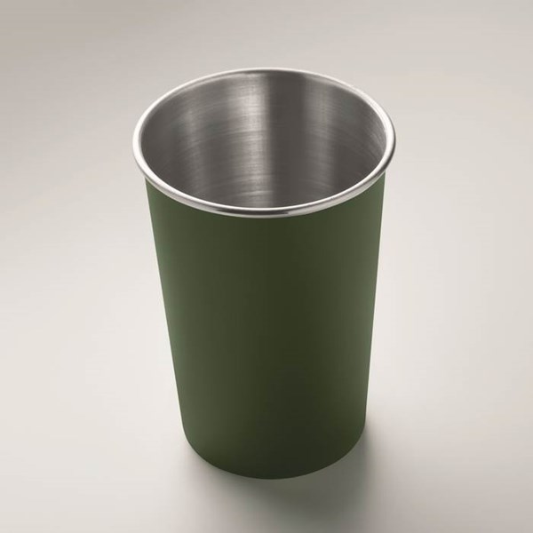 Obrázky: Tmavě zelený hrnek z recyklovaného nerezu 300ml, Obrázek 3