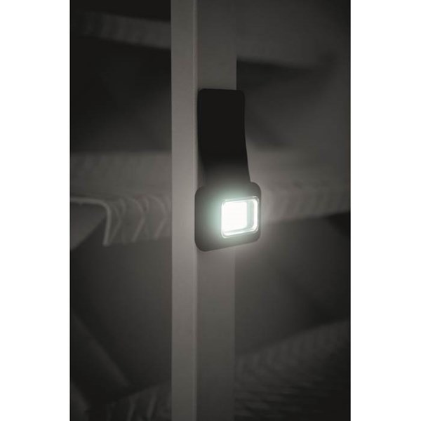 Obrázky: Miniaturní přenosná dobíjecí COB svítilna, černá, Obrázek 5