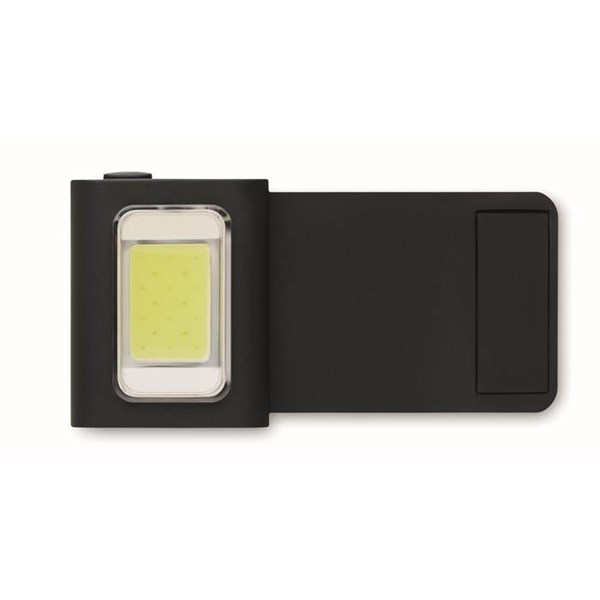 Obrázky: Miniaturní přenosná dobíjecí COB svítilna, černá, Obrázek 9