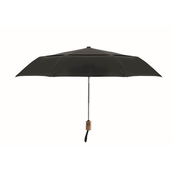 Obrázky: Černý skládací automatický větru odolný deštník