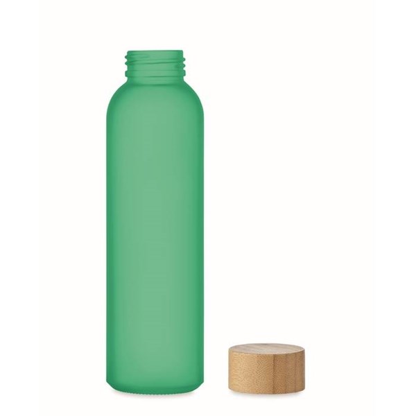 Obrázky: Transparentní zelená matná skleněná láhev 500 ml., Obrázek 5