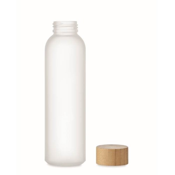 Obrázky: Transparentní bílá matná skleněná láhev 500 ml., Obrázek 6