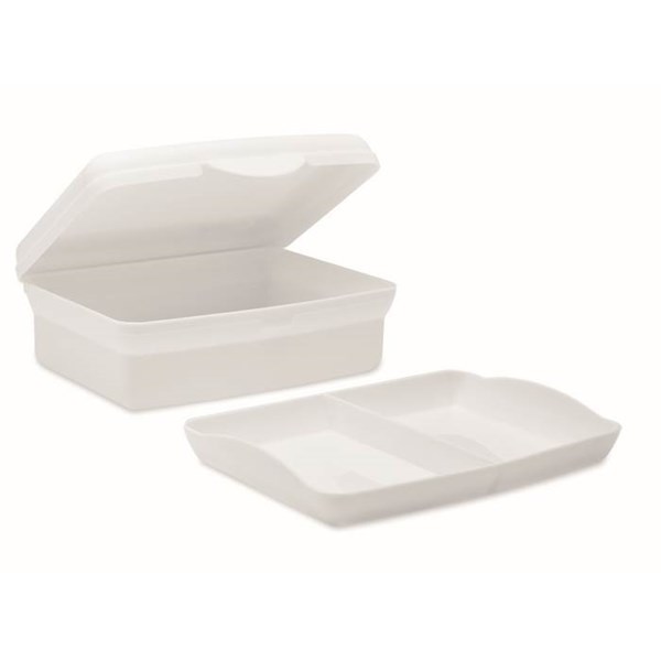 Obrázky: Bílý plastový svačinový box 800ml, Obrázek 3