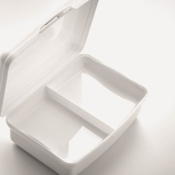 Obrázky: Bílý plastový svačinový box 800ml, Obrázek 5