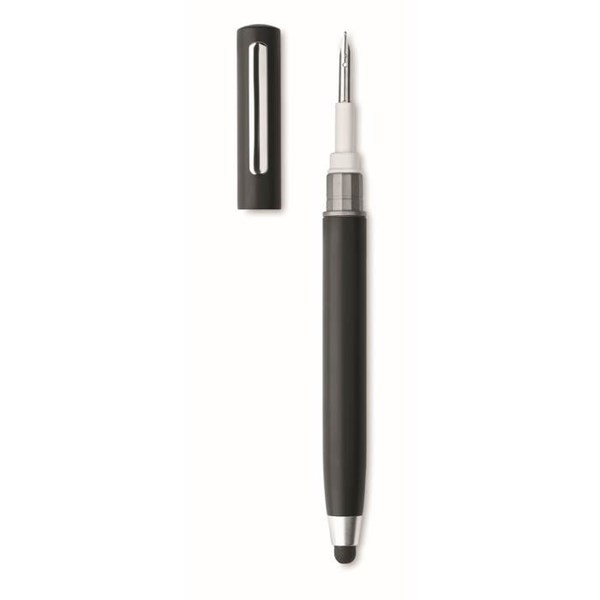 Obrázky: Černé pero se stylusem a sadou na čištění sluchátek, Obrázek 2