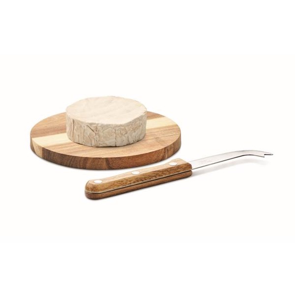 Obrázky: Akáciové prkénko na sýr a nůž z nerezové oceli, Obrázek 5