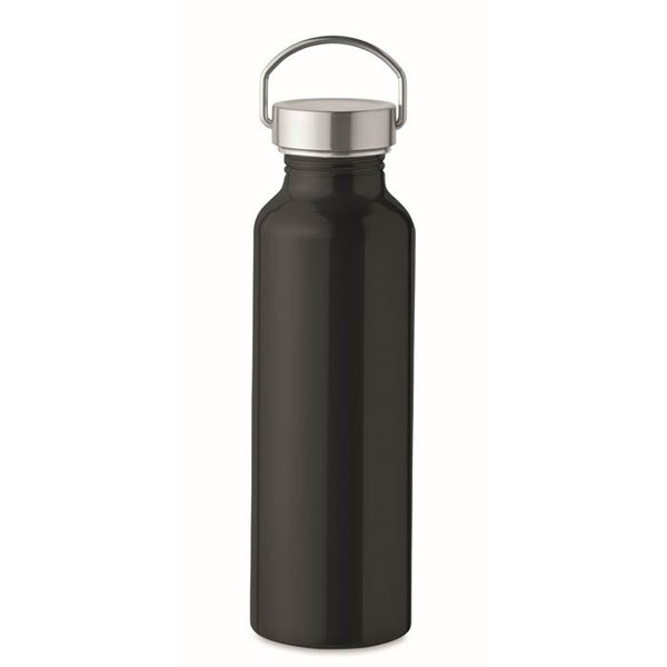 Obrázky: Černá láhev z recykl. hliníku 500ml