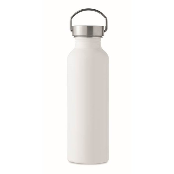 Obrázky: Bílá láhev z recykl. hliníku 500ml, Obrázek 4