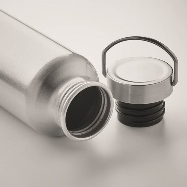 Obrázky: Stříbrná láhev z recykl. hliníku 500ml, Obrázek 3