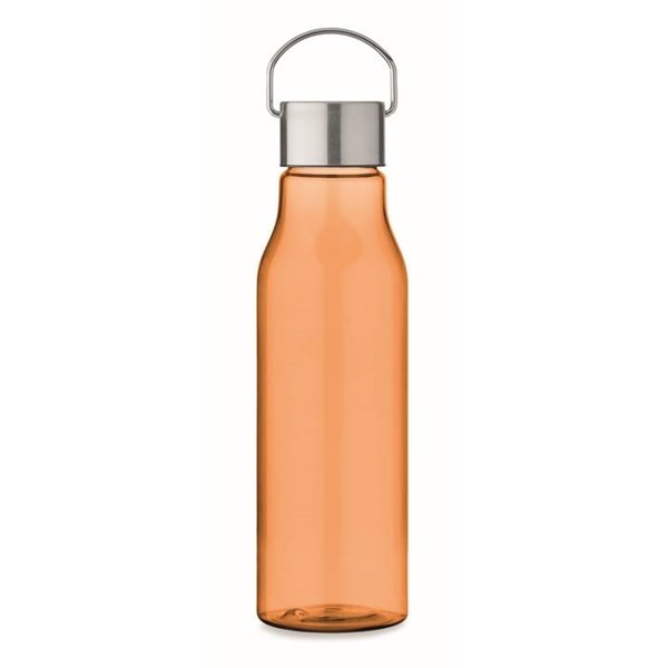 Obrázky: Oranžová láhev z RPET 600 ml s nerez. víčkem, Obrázek 2