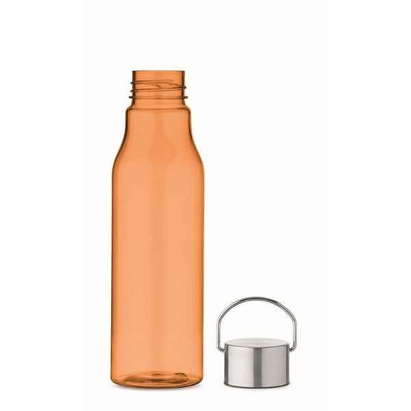 Obrázky: Oranžová láhev z RPET 600 ml s nerez. víčkem, Obrázek 3