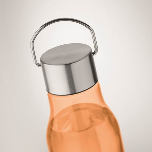 Obrázky: Oranžová láhev z RPET 600 ml s nerez. víčkem, Obrázek 5