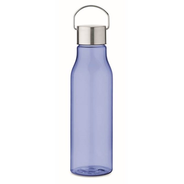 Obrázky: Král.modrá láhev z RPET 600 ml s nerez. víčkem