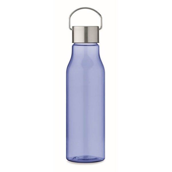 Obrázky: Král.modrá láhev z RPET 600 ml s nerez. víčkem, Obrázek 2