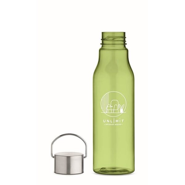 Obrázky: Zelená láhev z RPET 600 ml s nerez. víčkem, Obrázek 4