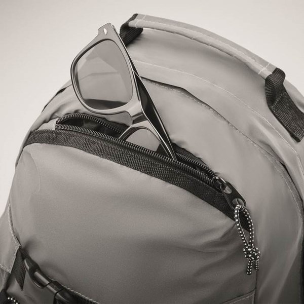 Obrázky: Reflexní batoh s kapsou na notebook a šňůrkami, Obrázek 8