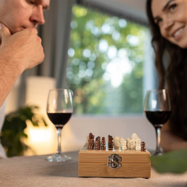 Obrázky: Sada na víno a šachy v bambusové krabici, Obrázek 3