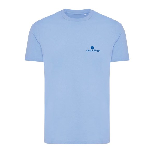Obrázky: Unisex tričko Bryce, rec.bavlna, nebesky modré M, Obrázek 4