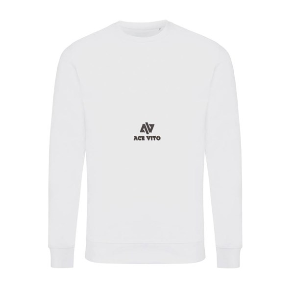 Obrázky: Unisex mikina Zion 340 z rec. bavlny, bílá S, Obrázek 4