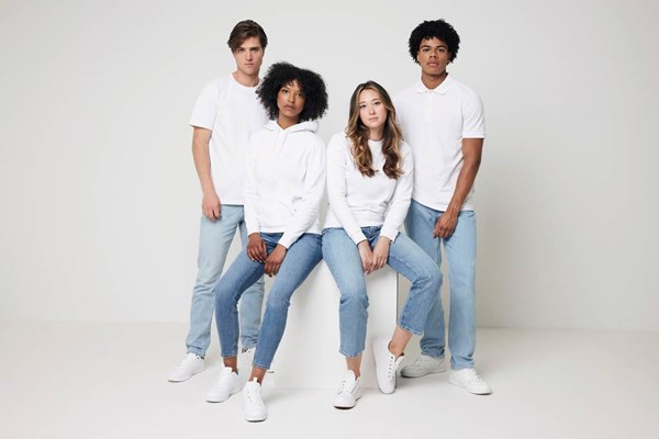 Obrázky: Unisex mikina Zion 340 z rec. bavlny, bílá S, Obrázek 5
