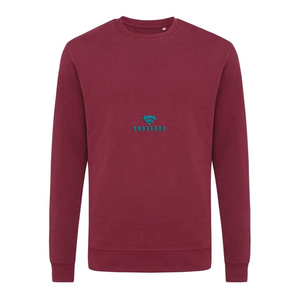 Obrázky: Unisex mikina Zion 340 z rec. bavlny, vínová XXXL, Obrázek 4
