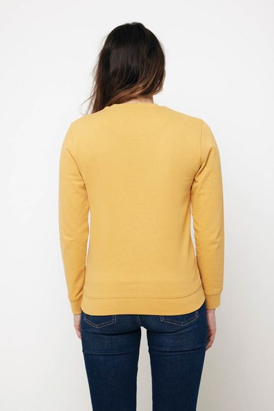 Obrázky: Unisex mikina Zion 340 z rec. bavlny, okr.žlutá XL, Obrázek 2
