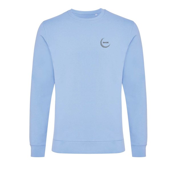 Obrázky: Unisex mikina Zion 340 z rec. bavlny, neb.modrá XXL, Obrázek 4