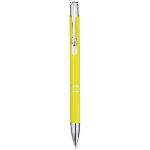 Obrázky: Kuličkové pero Moneta z recykl. hliníku, žluté, Obrázek 4
