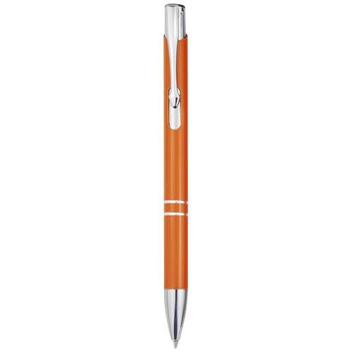 Obrázky: Kuličkové pero Moneta z recykl. hliníku, oranžové, Obrázek 1