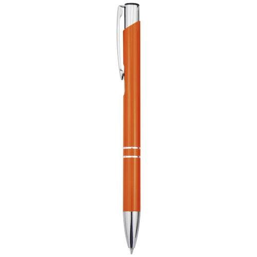 Obrázky: Kuličkové pero Moneta z recykl. hliníku, oranžové, Obrázek 6