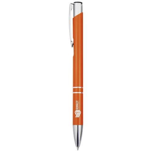 Obrázky: Kuličkové pero Moneta z recykl. hliníku, oranžové, Obrázek 7