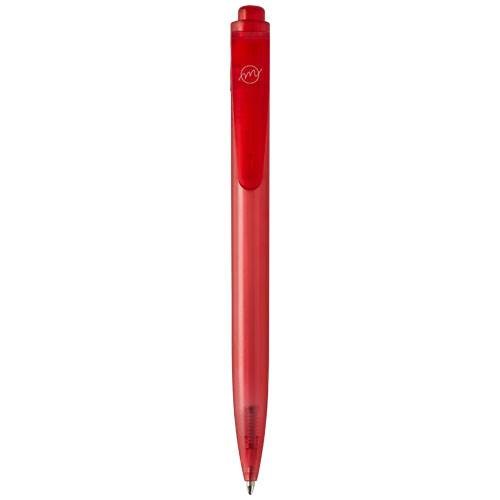 Obrázky: Červené kulič. pero z plastu recyklovaného z oceánu