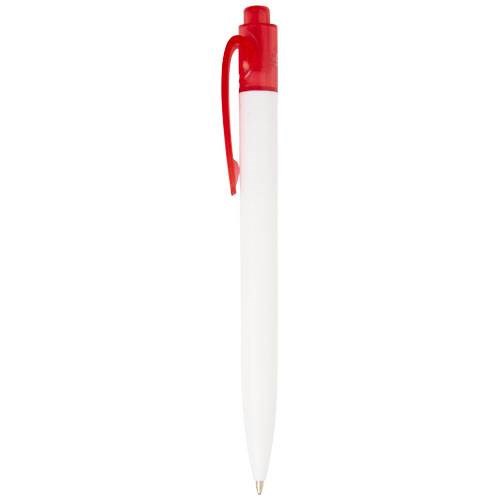 Obrázky: Červeno-bílé kul.pero z plastu recykl. z oceánu, Obrázek 4