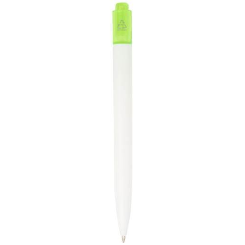 Obrázky: Zeleno-bílé kul.pero z plastu recykl. z oceánu, Obrázek 2