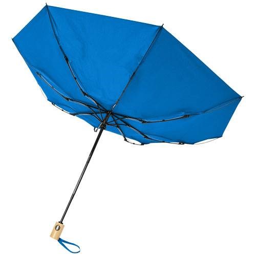 Obrázky: Automatický skládací deštník, rec. PET, modrý, Obrázek 4