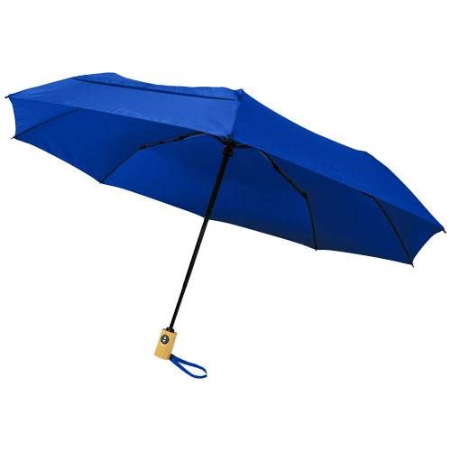 Obrázky: Automatický skládací deštník, rec. PET, král.modrý, Obrázek 1
