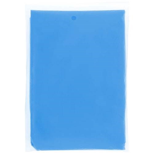 Obrázky: Modré jednorázové pončo do deště z rec.plastu, Obrázek 3