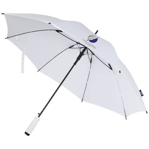 Obrázky: Bílý automatický deštník z recykl. PET, Obrázek 7