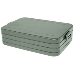 Obrázky: Velký plastový obědový box vřesově zelený