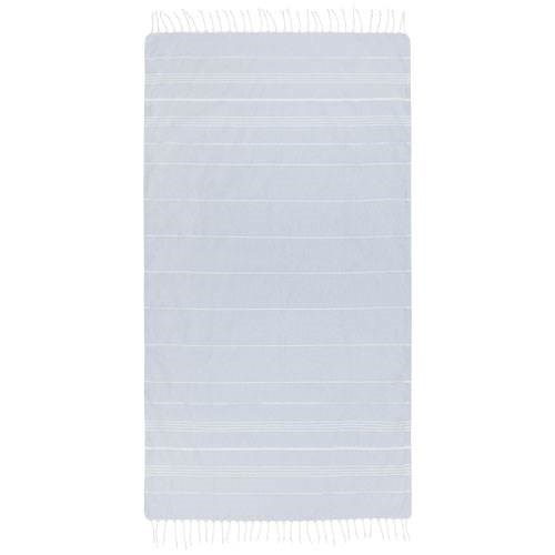 Obrázky: Sv. modrý bavlněný ručník hammam 100 x 180 cm, Obrázek 3
