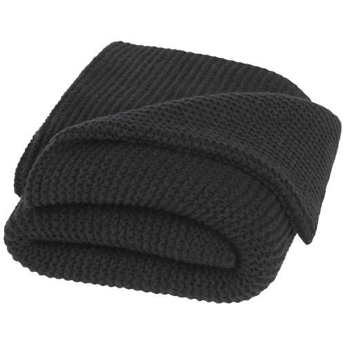 Obrázky: Černá polyesterová pletená deka, Obrázek 2