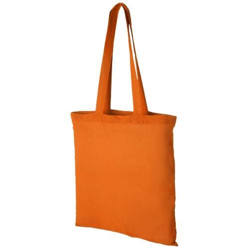 Obrázky: Oranžová nákupní taška ze silné bavlny, 180g/m2, Obrázek 1