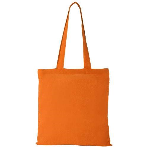 Obrázky: Oranžová nákupní taška ze silné bavlny, 180g/m2, Obrázek 2